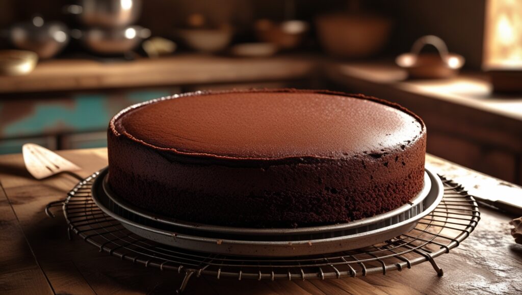 Triple Chocolate Mousse Cake – 3-Layer Delight That Impresses 9 Chocolate cake layer cooling