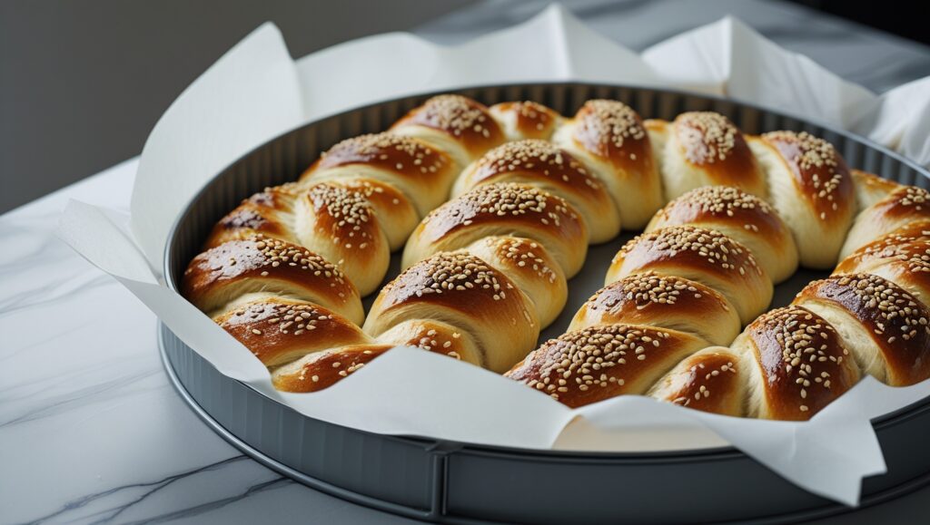 Braided Bread Recipe – Soft, Golden Loaves Anyone Can Master 12 braided loaves in pan with egg wash