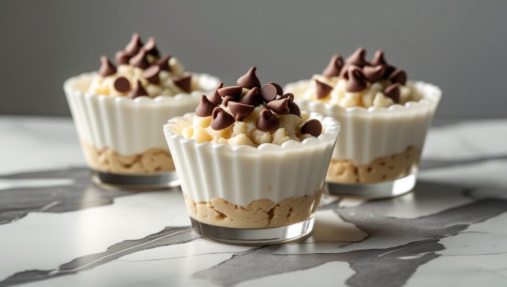 Cottage Cheese Cookie Dough – Healthy Twist With 14g Protein 9 Cottage cheese cookie dough in dessert cups