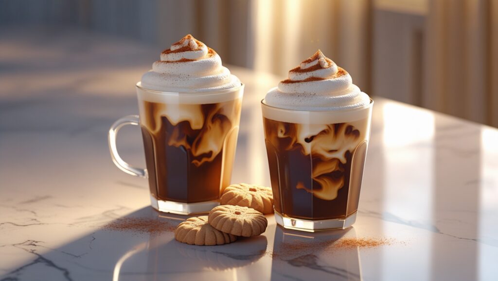 How to Make Cold Foam at Home for Perfect Iced Coffee 9 cold foam coffee served with cookies