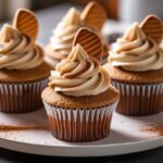 RumChata Cupcakes Recipe Everyone Will Crave 10 RumChata cupcakes with cinnamon frosting on dessert plate