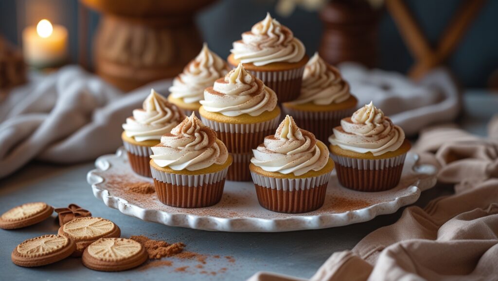 RumChata Cupcakes Recipe Everyone Will Crave 14 Served RumChata cupcakes with Pirouette garnish